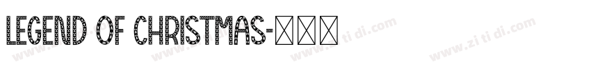 Legend Of Christmas字体转换